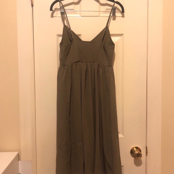 Forever 21 - Green Button-down Midi Dress - Picture 2 of 2
